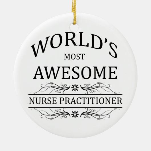 's Werelds meest Geweldige verpleegkundige Keramisch Ornament (Achterkant)