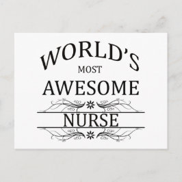 's Werelds meest Geweldige verpleegster Briefkaart