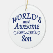 's Werelds meest Geweldige zoon Keramisch Ornament (Links)