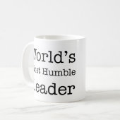 's Werelds meest Humble Leader Koffiemok (Voorkant links)