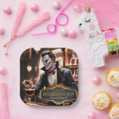 'S Werelds meest interessante Man, gepersonaliseer Papieren Bordje (Feest)