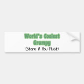 's Werelds meest koelste grijze Bumpersticker (Voorkant)