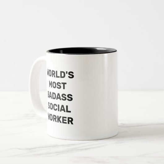 's Werelds meest kwetsbare sociale Mok voor het ui (Voorkant links)