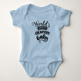's Werelds meest okayest blauw baby-lichaamspak Romper