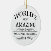 's Werelds meest verbazingwekkende assistent-hoofd Keramisch Ornament (Rechts)