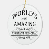 's Werelds meest verbazingwekkende assistent-hoofd Keramisch Ornament (Links)