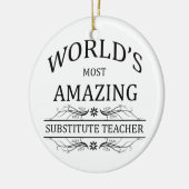 's Werelds meest verbazingwekkende ondergeschikte  Keramisch Ornament (Links)