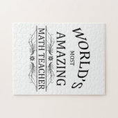 's Werelds meest verbazingwekkende Wiskunde leraar Legpuzzel (Horizontaal)