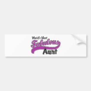 's Werelds meest verbluffende tante Bumpersticker