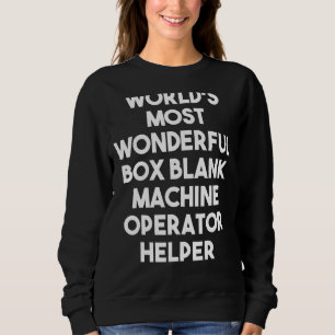 's Werelds meest wonderbaarlijke box blanco machin Trui
