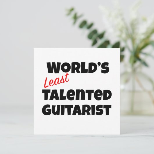 's Werelds minst getalenteerde gitarist (Staand voorkant)