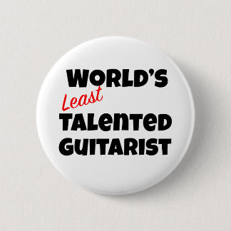 's Werelds minst getalenteerde gitarist Ronde Button 5,7 Cm