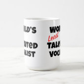 's Werelds minst getalenteerde vocalist Gag Gift Koffiemok (Center)