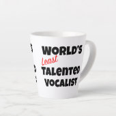 's Werelds minst getalenteerde vocalist Gag Gift M Latte Mok (Rechterhoek)