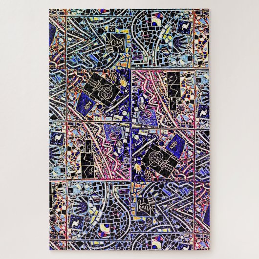 'S WERELDS MOEILIJKSTE MODERNE KARTONNEN IN 1974 LEGPUZZEL (Verticaal)