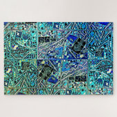 'S WERELDS MOEILIJKSTE MODERNE KARTONNEN ZELF G L LEGPUZZEL (Horizontaal)