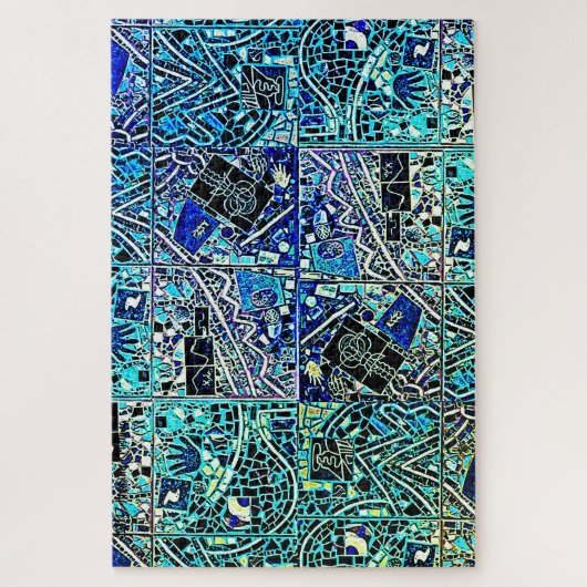 'S WERELDS MOEILIJKSTE MODERNE KARTONNEN ZELF G L LEGPUZZEL (Verticaal)