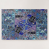 'S WERELDS MOEILIJKSTE MODERNE KARTPUZZEL LEGPUZZEL (Horizontaal)