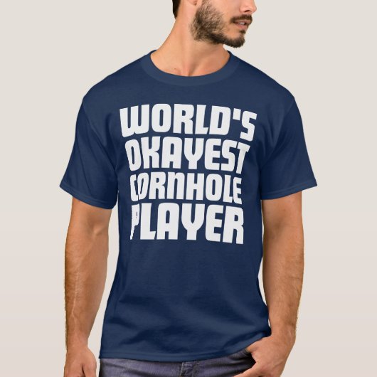 's Werelds mooiste cornhole speler T-shirt (Voorkant)