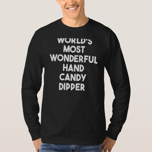 's Werelds mooiste Hand Snoep Dipper T-shirt (Voorkant)