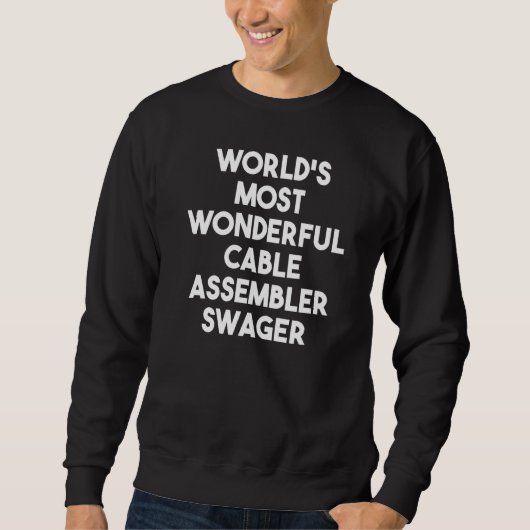 's Werelds mooiste kabelmonteur Swager Trui (Voorkant)
