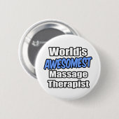 's Werelds mooiste massagetherapeut Ronde Button 5,7 Cm (Voorkant /achterkant)