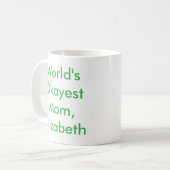 'S Werelds mooiste moeder gepersonaliseerd Koffiemok (Voorkant links)