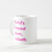 'S Werelds mooiste moeder gepersonaliseerd Koffiemok (Voorkant links)