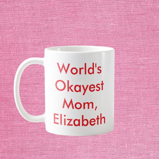 'S Werelds mooiste moeder gepersonaliseerd Koffiemok