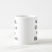 'S Werelds mooiste moeder gepersonaliseerd Koffiemok (Center)
