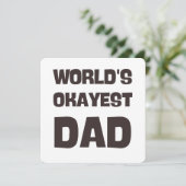 's Werelds mooiste vader grappige vader Kaart (Staand voorkant)