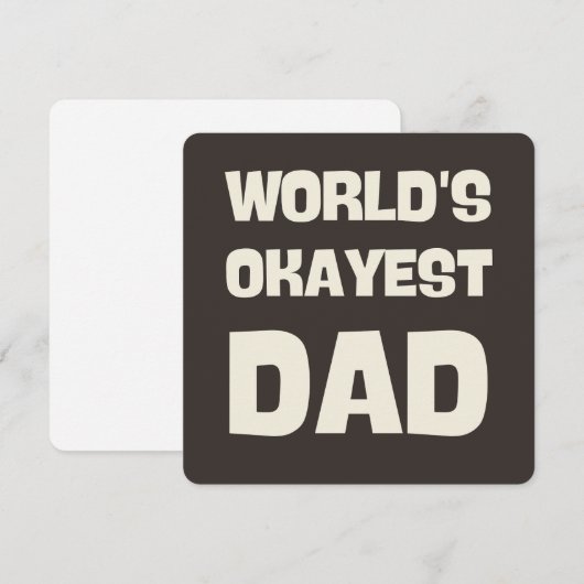 's Werelds mooiste vader grappige vader Kaart (Voorkant / Achterkant)