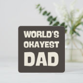 's Werelds mooiste vader grappige vader Kaart (Staand voorkant)