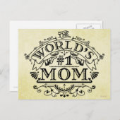 's Werelds nummer één mama  Vlaanderen Briefkaart (Voorkant / Achterkant)