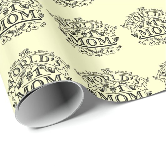 's Werelds nummer één mama  Vlaanderen Cadeaupapier (Rol Hoek)