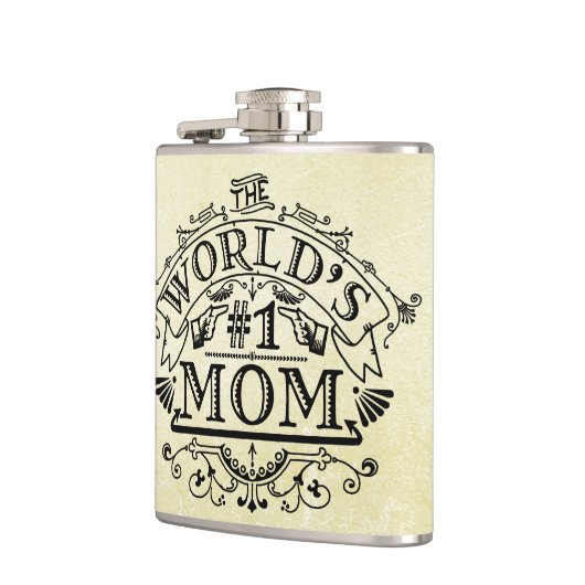 's Werelds nummer één mama  Vlaanderen Heupfles (Links)