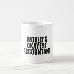 's Werelds Okayest Accountant Grappig Koffiemok