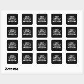 's Werelds Okayest Ambulance Driver Paramedic Funn Vierkante Sticker (Vel)