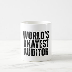 's Werelds Okayest Auditor Grappig Koffiemok