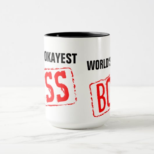 's Werelds Okayest Boss Coffee Mok (Midden)