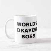 's Werelds Okayest Boss-Mok (groot afdrukken) Koffiemok (Links)