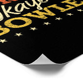 'S Werelds Okayest Bowler Bowling Funny Sarcastic Poster (Hoek)