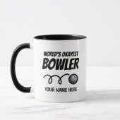 's Werelds Okayest Bowler grappige koffie-mok Mok (Links)