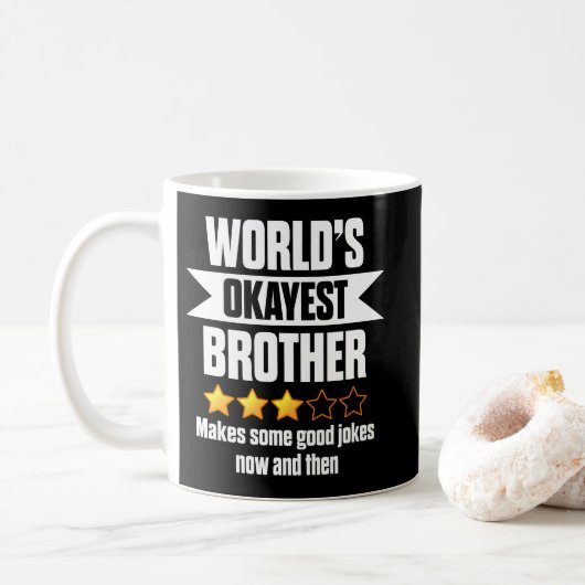 's Werelds Okayest Broeder maakt iets goeds Koffiemok (Met donut)