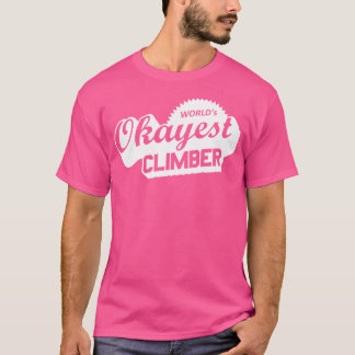 'S Werelds Okayest Climber Baseball Sleeve T-shirt