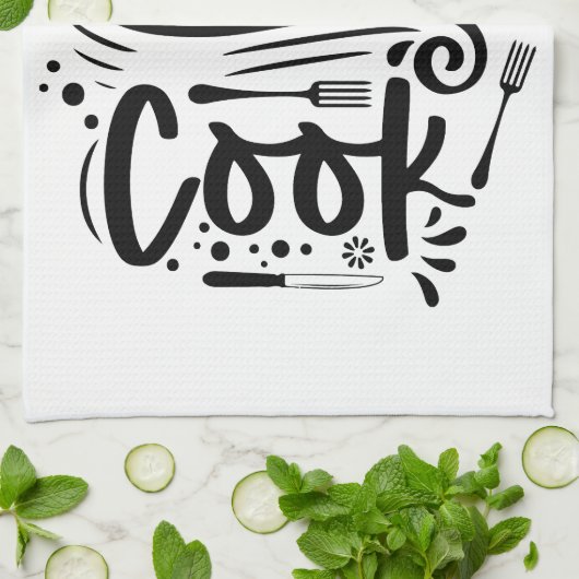 's Werelds Okayest Cook Schort - Keukengerei Theedoek (Gevouwen)