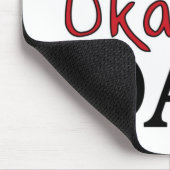 'S Werelds Okayest Dad Funny vaderdag Mousepad Muismat (Hoek)