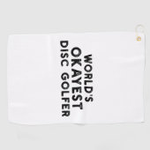 'S Werelds Okayest Disc Golfer Disc Golf Dad Golfhanddoek (Horizontaal)
