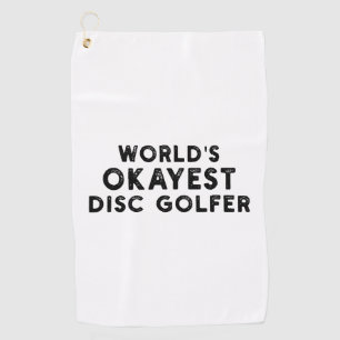 'S Werelds Okayest Disc Golfer Disc Golf Dad Golfhanddoek