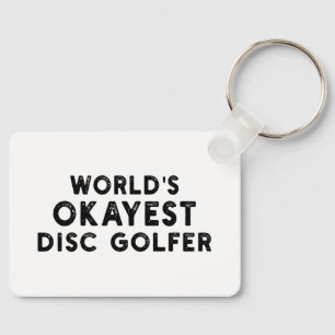 'S Werelds Okayest Disc Golfer Disc Golf Dad Sleutelhanger